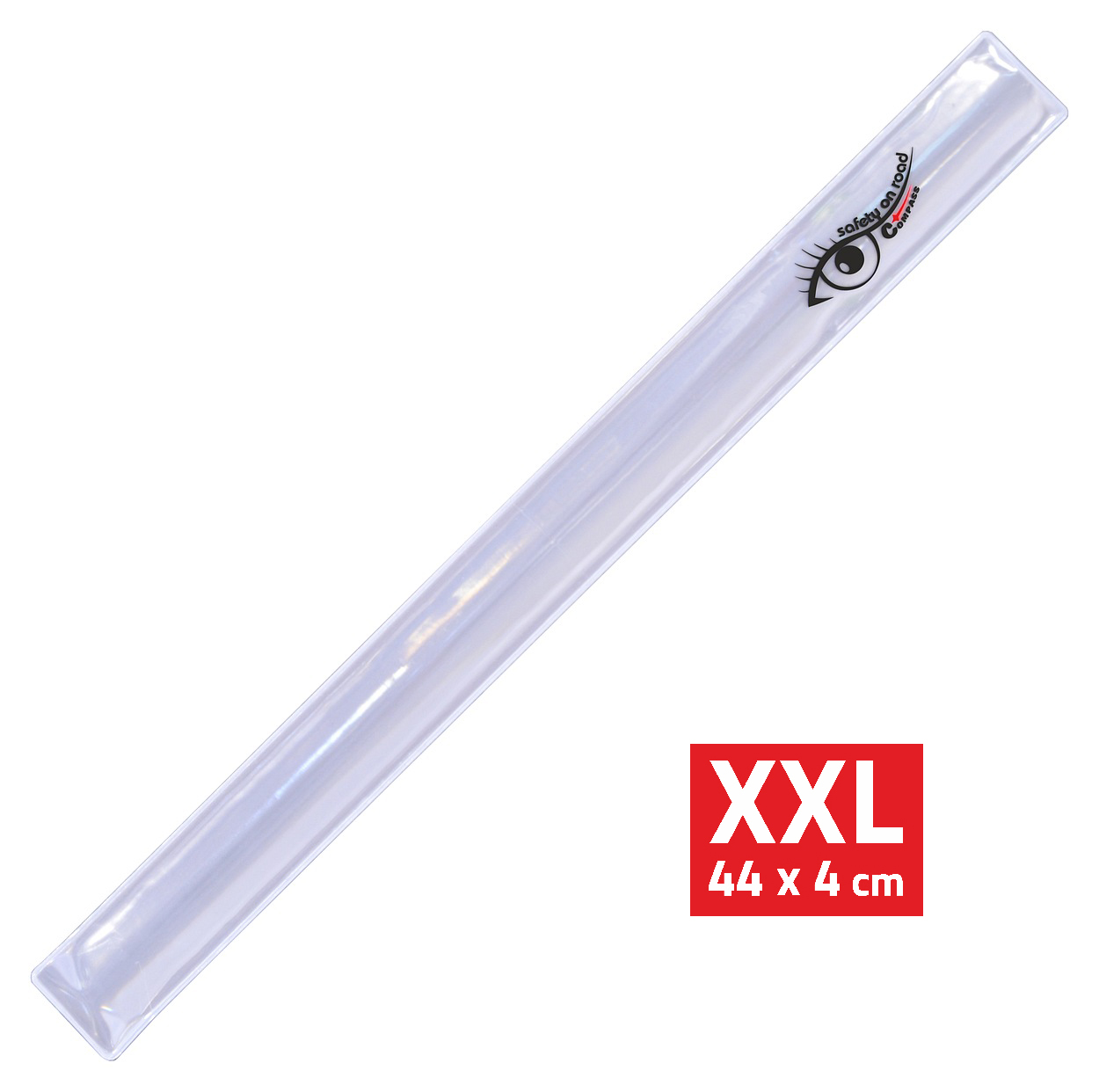 Pásek reflexní ROLLER XXL 4x44cm S.O.R. stříbrný
