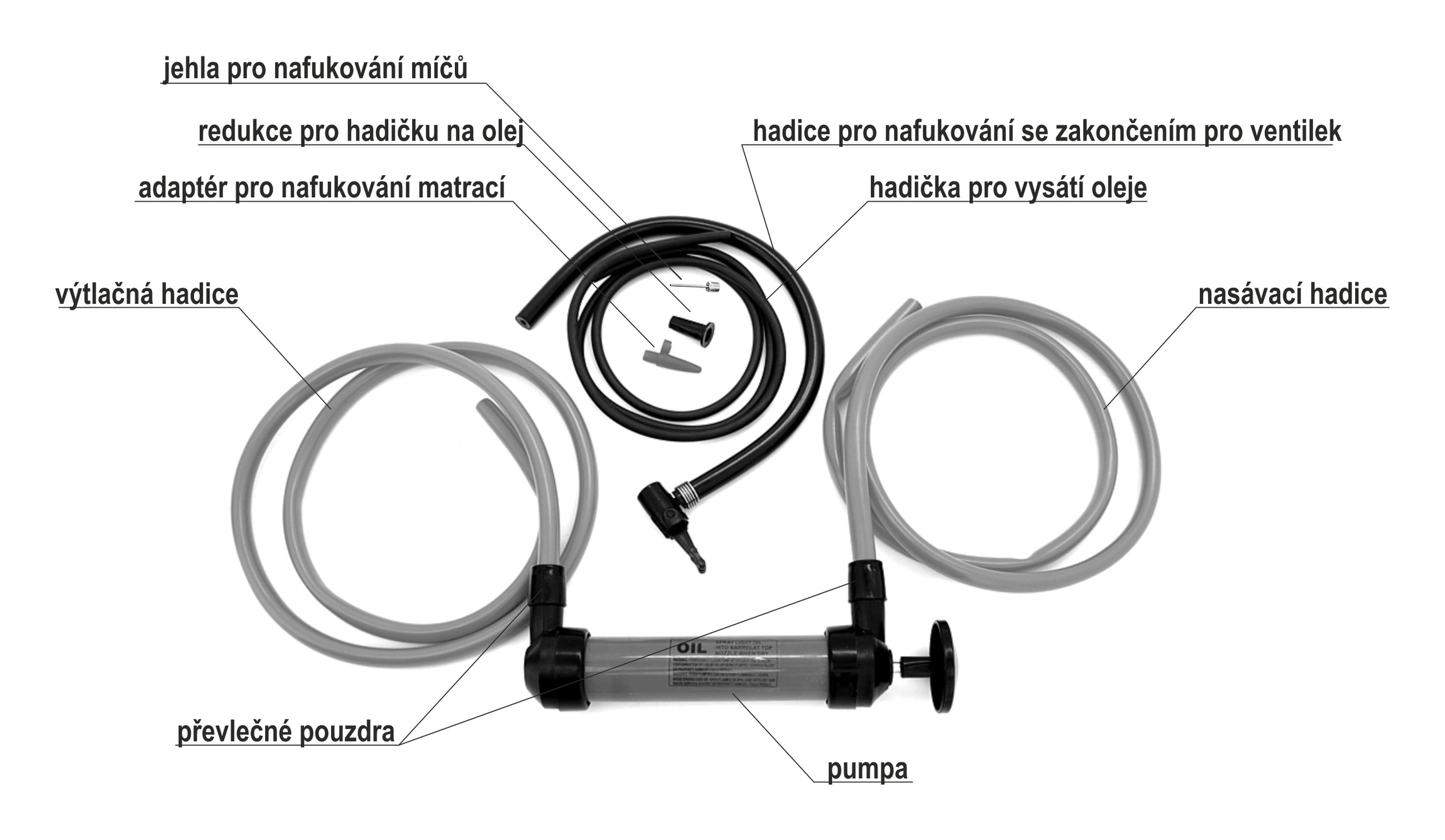Multifunkční pumpa (voda, vzduch, PHM)
