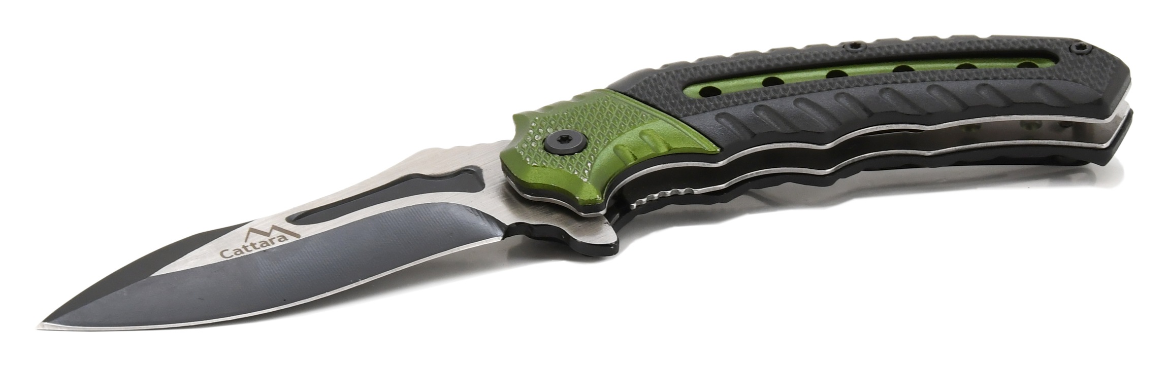 Nůž zavírací COBRA 20cm s pojistkou zelená-černá