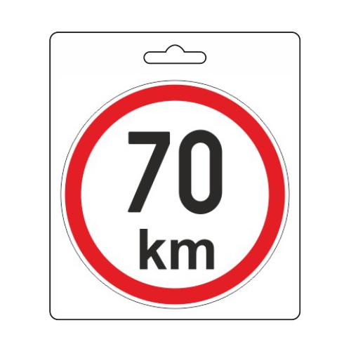 Samolepka omezená rychlost 70km/h (110 mm)