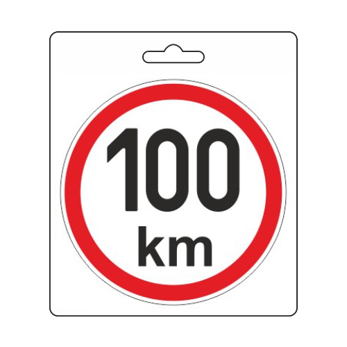 Samolepka omezená rychlost 100km/h (110 mm)