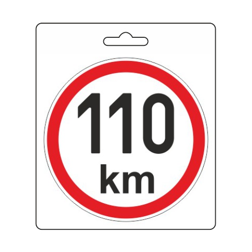 Samolepka omezená rychlost 110km/h (110 mm)