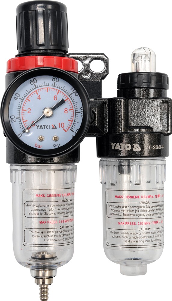 YATO YT-2384 Regulátor tlaku vzduchu 1/4" s přimazávačem (úpravná jednotka)