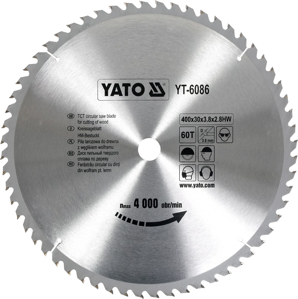 YATO YT-6086 pilový kotouč na dřevo 400 x 30 mm 60z