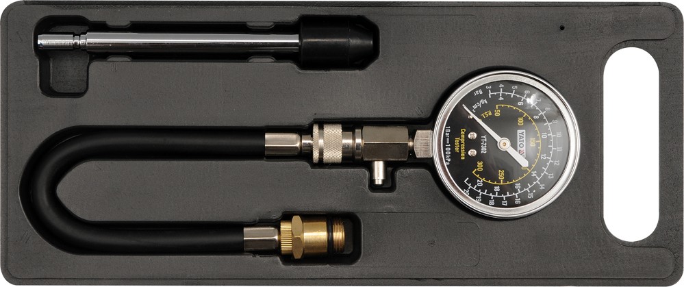 Měřící přístroj kompresního tlaku (sada)