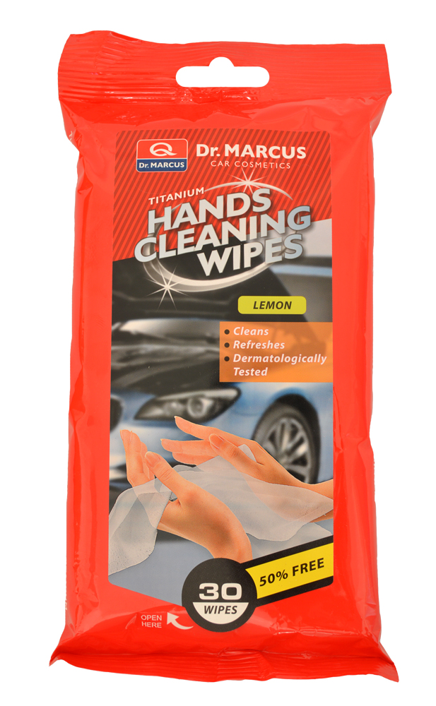 DM HANDS CLEANING 30ks LEMON - čistící ubrousky na ruce