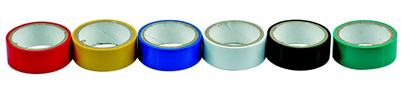 Páska PVC 19 x 0,13 mm x 3 m 6 ks barevné