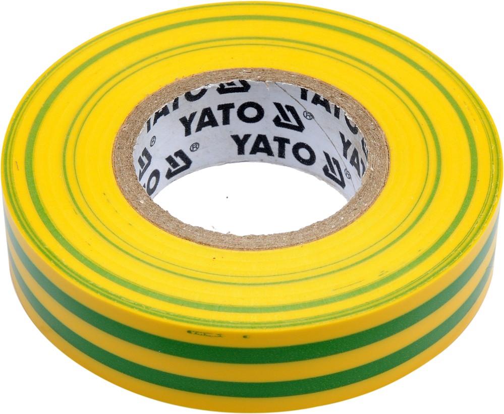 Fotografie Izolační páska elektrikářská PVC 15mm / 20m žlutozelená